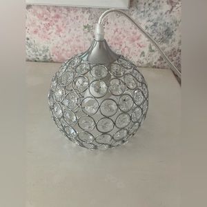 Crystal style mini pendant lamp wall plug in